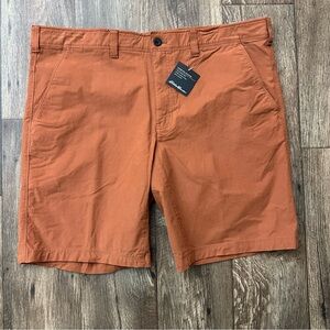Eddie Bauer Voyager Flex Classic Fit Chino Shorts Men’s Size 40 Paprika Orange